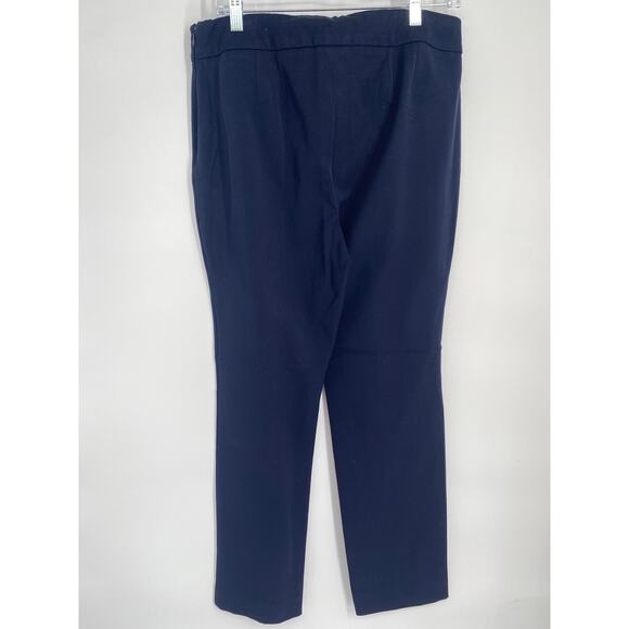 Talbots Pants Women’s 8 Navy High Waisted Straight Classic Career Professional - Picture 2 of 9
